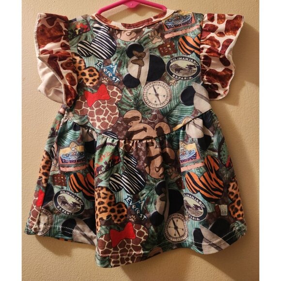 Safari Mouse Girls Dress 3/6 Months - Picture 2 of 3